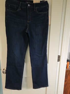 NYDJ Dark Indigo Straight-Leg Jeans